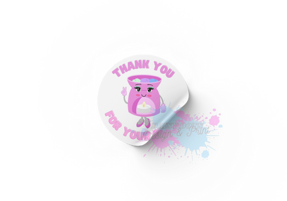 Wax Melt/Candle Thank You For Your Order Stickers