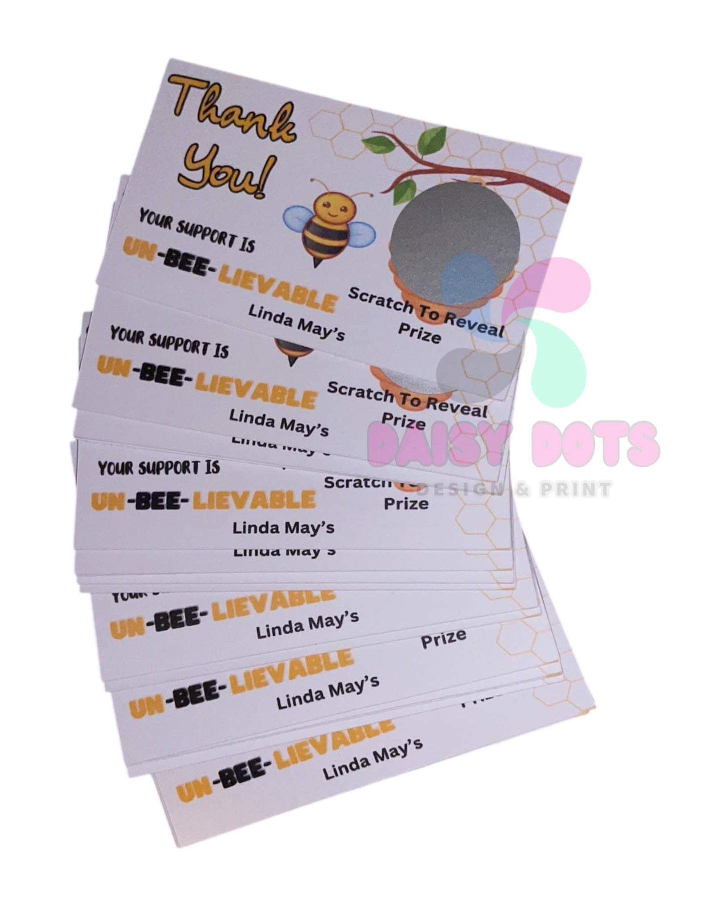 Bee Design Scratch Cards