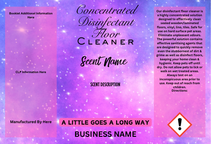 DIGITAL FizzyWhiz 6In1 Cleaning Labels - PINK STARBURST