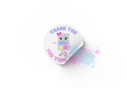 Wax Melt/Candle Thank You For Your Order Stickers