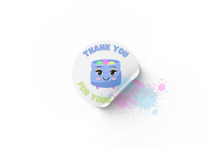 Wax Melt/Candle Thank You For Your Order Stickers