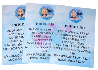 Price Lists/Flyers