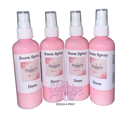 Room Spray Wraparound Labels