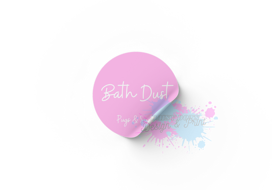 Bath Dust Labels